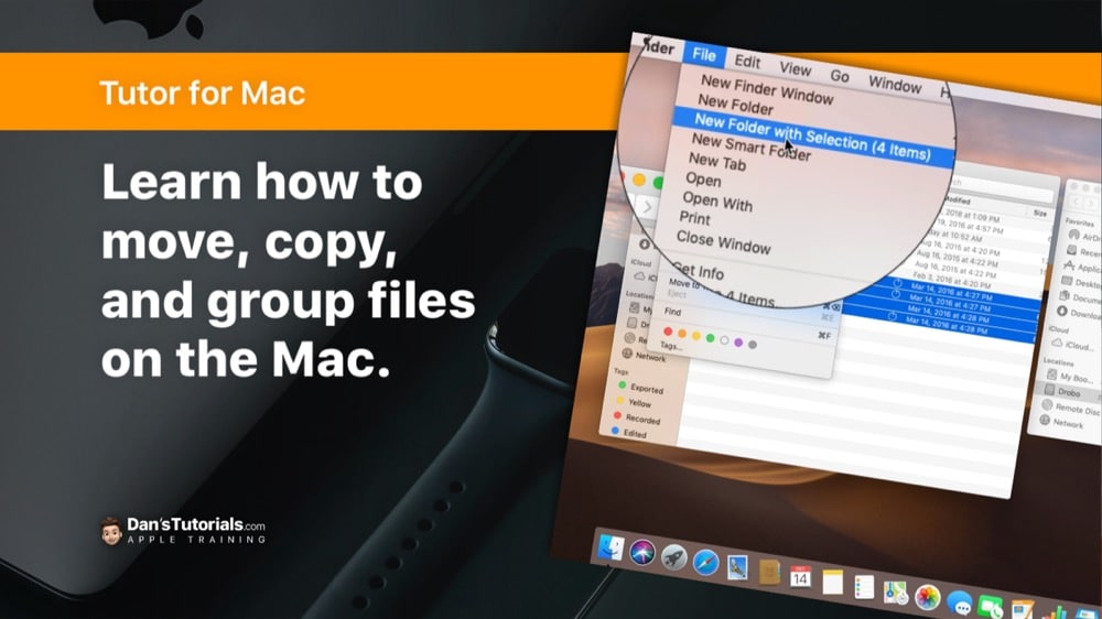 Copying, Moving, and Grouping Files on the Mac