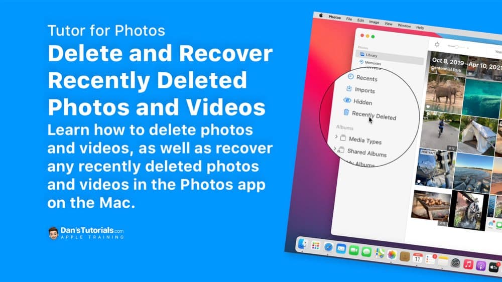 Delete and Recover Recently Deleted Photos and Videos in Photos on the Mac