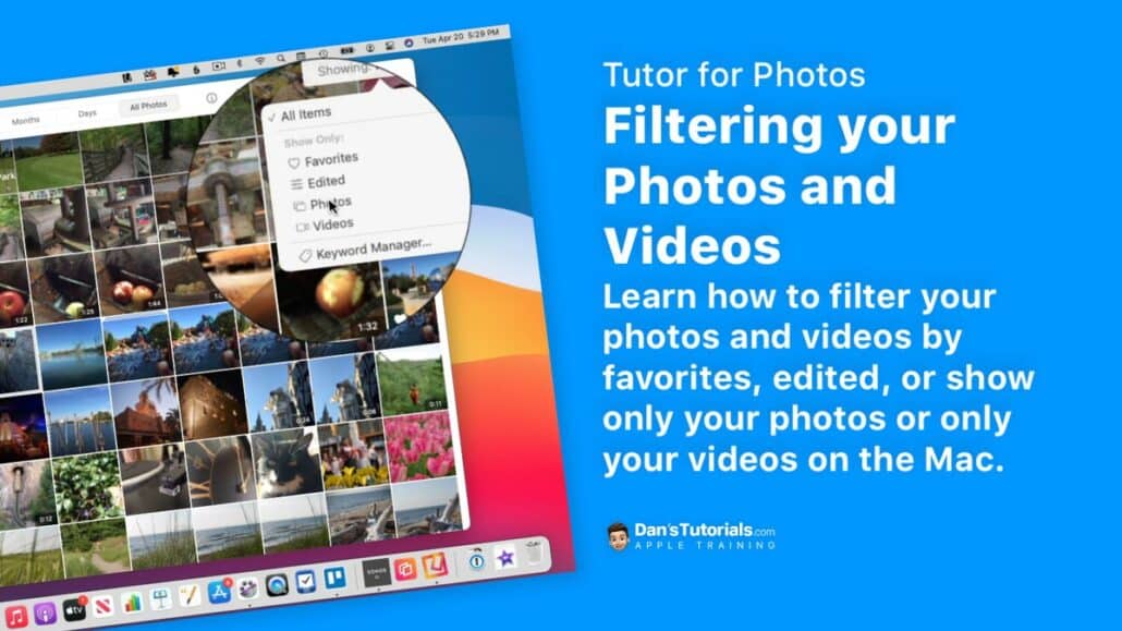 Filtering your Photos and Videos on the Mac