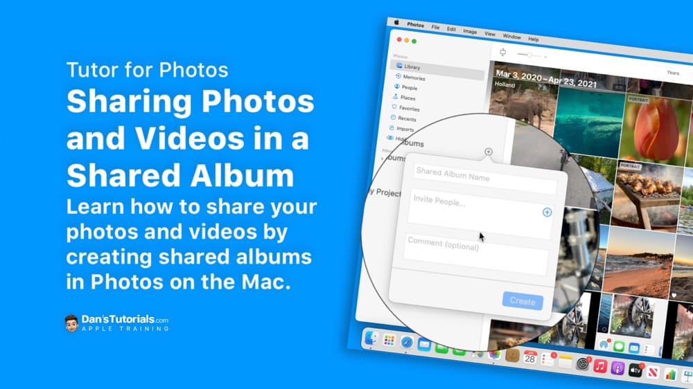 Sharing Photos and Videos with Shared Albums in Photos on the Mac