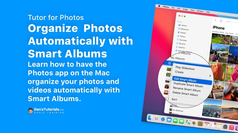 Organizing Photos Automatically with Smart Albums in Photos on the Mac