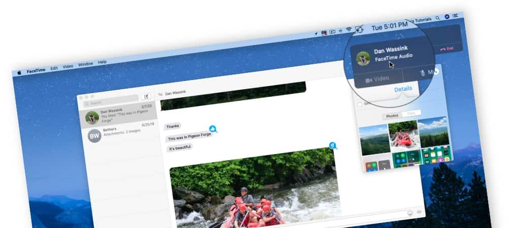 Audio and Videos calls in Messages on the Mac