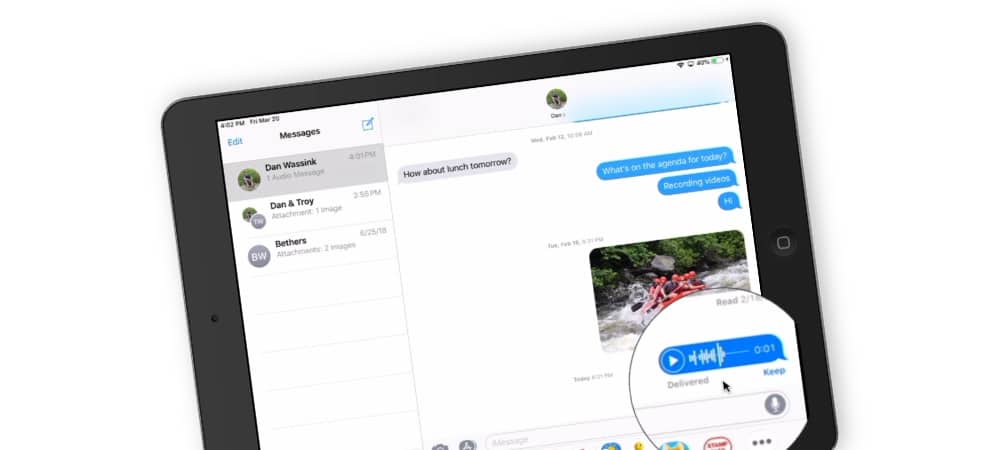 Send an Audio Clip in a Message on the iPad