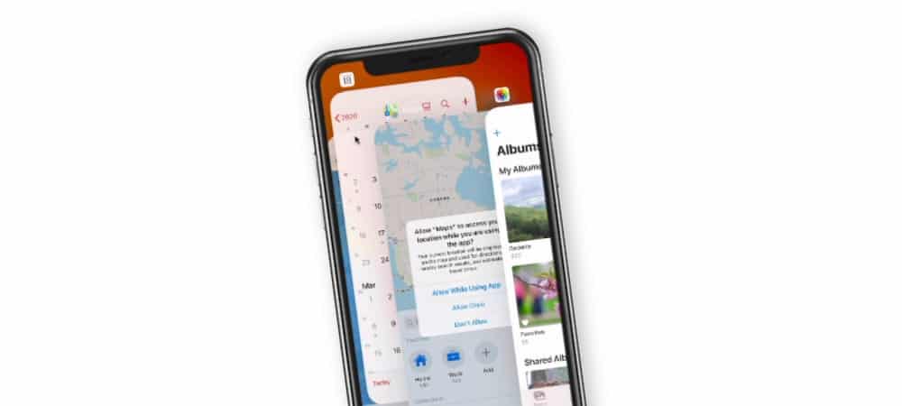 Force Quit apps on an iPhone with Face ID