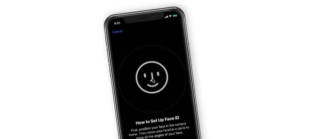 Setting Up Face ID on the iPhone