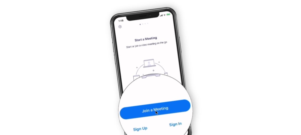 Joining a Zoom Meeting on the iPhone
