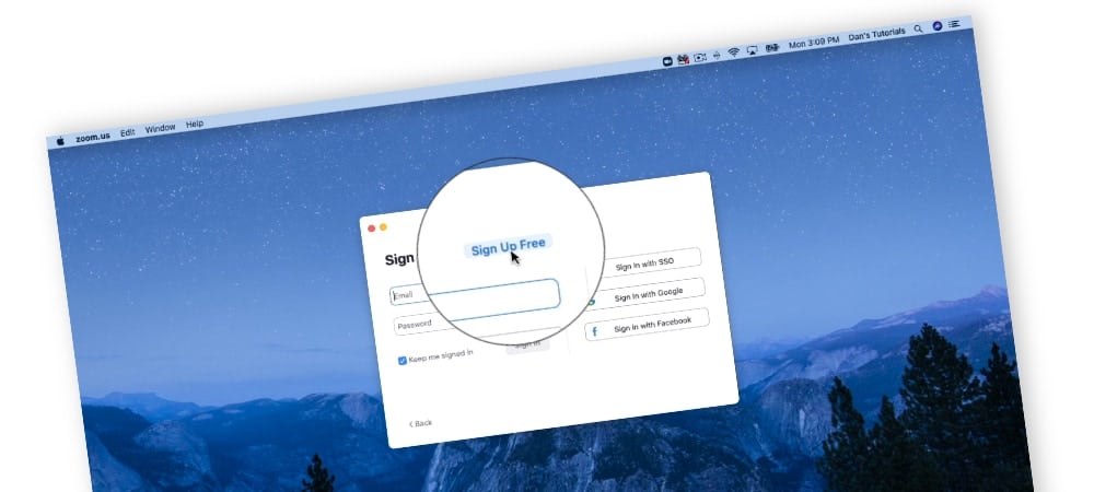 Install Zoom on the Mac