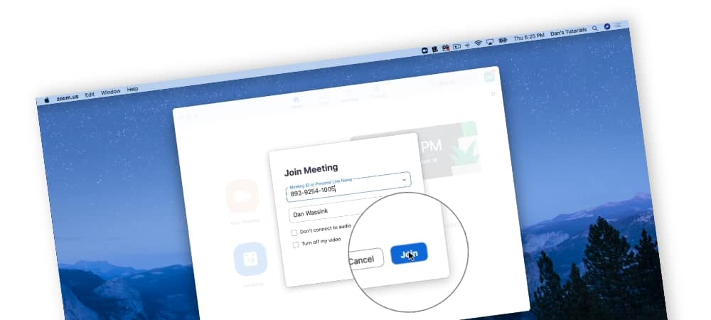 Joining Zoom Meetings on the Mac