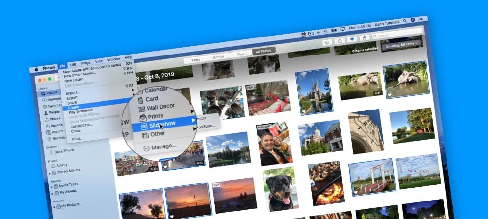 Creating a Slideshow on the Mac