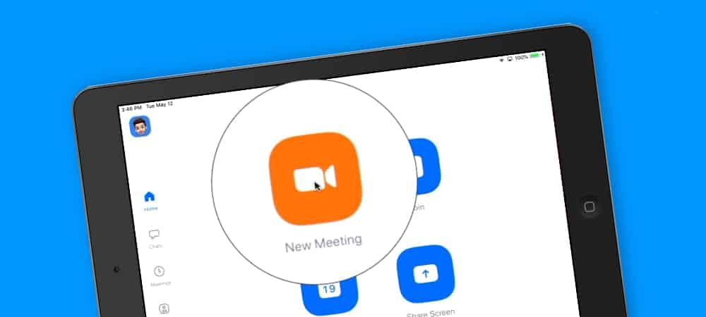 Hosting Instant Meetings with Zoom on the iPad