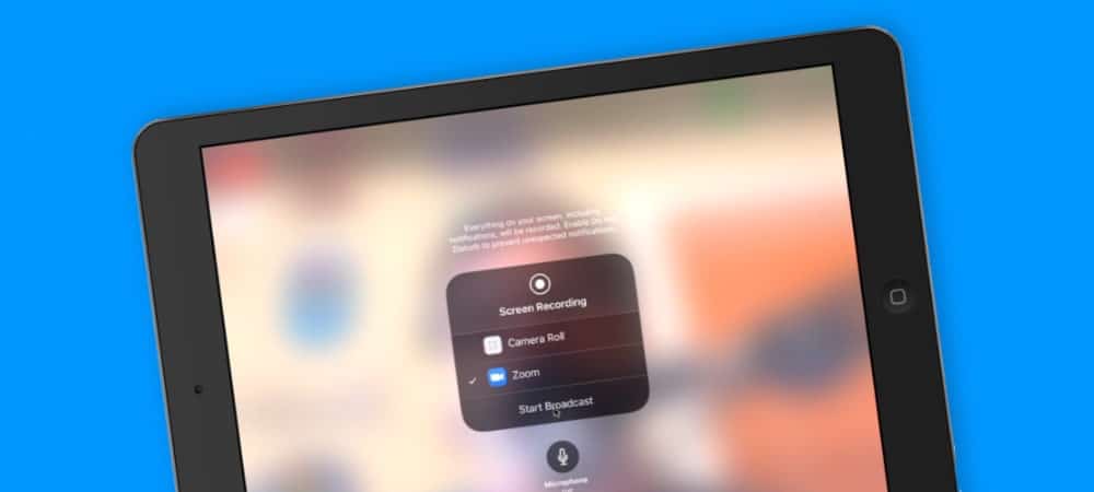 Screen Sharing in Zoom on the iPad