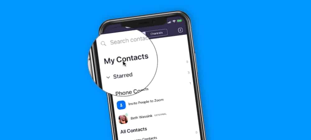 Managing Contacts in Zoom on the iPhone