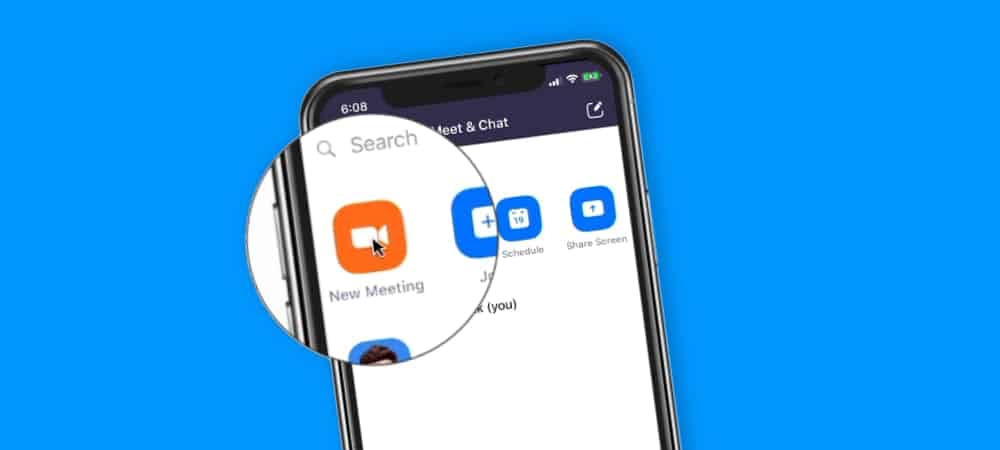 Hosting Instant Meetings with Zoom on the iPhone