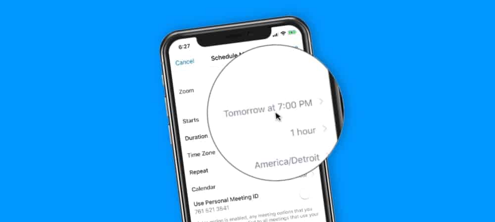 Scheduling Meetings with Zoom on the iPhone