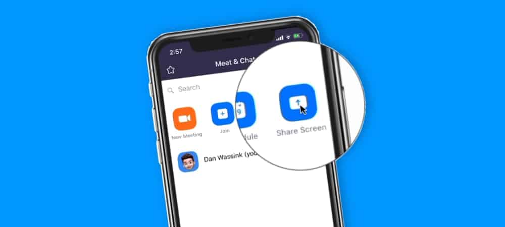 Sharing the iPhone Screen in a Zoom Meeting