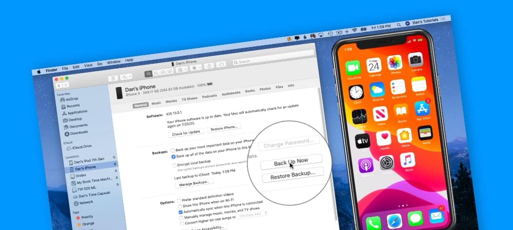 Backup iPhone to Mac