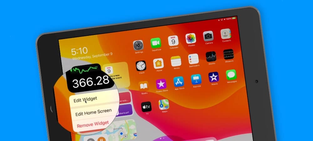 Learn how to edit widgets in the Today view on the iPad with iPadOS 14.