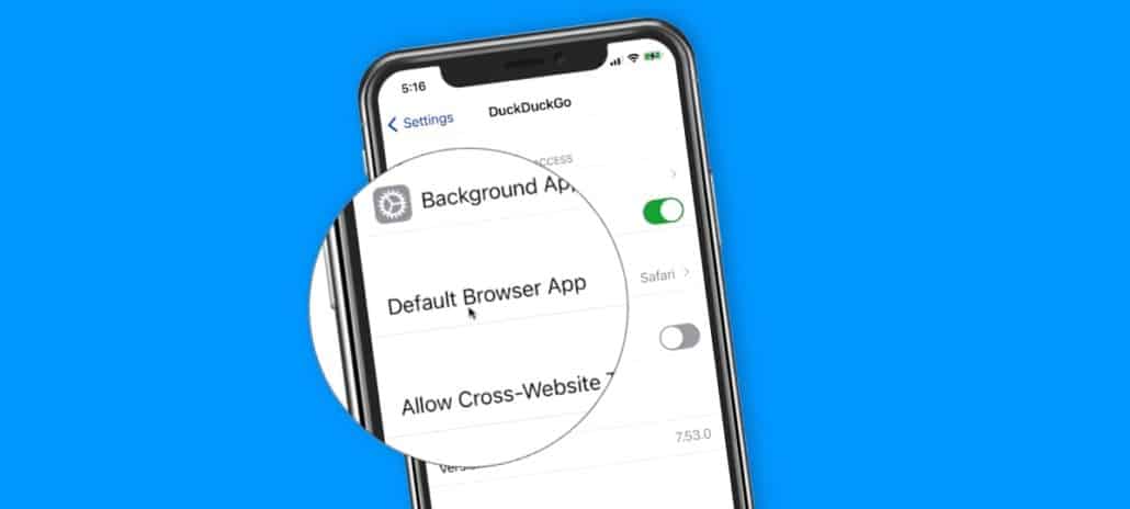 Set your Default Browser on the iPhone