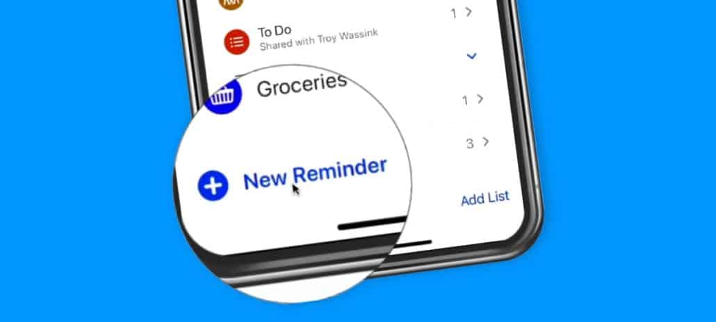 Create Reminders from Lists on the iPhone