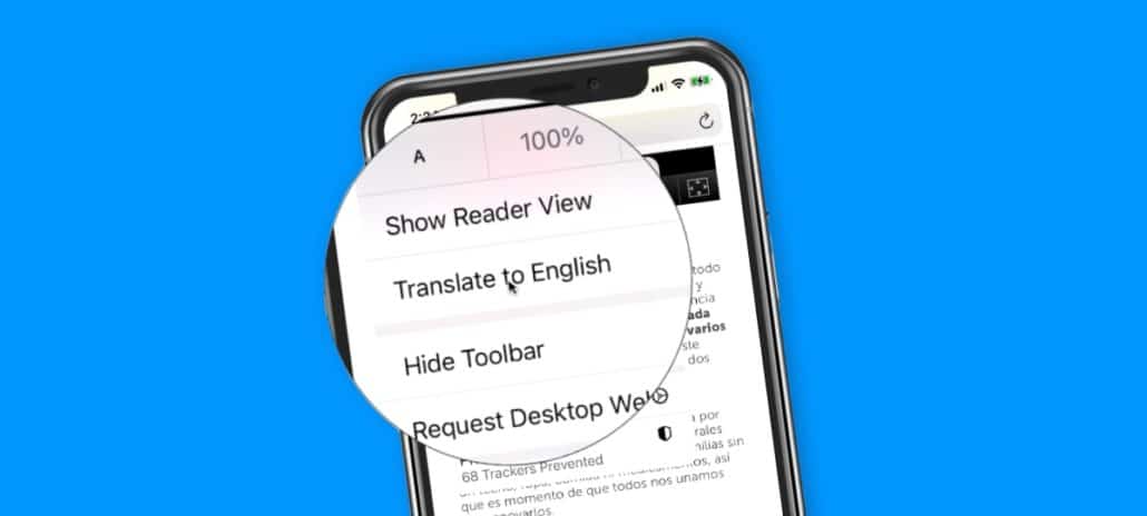 Translate a Website's Language on the iPhone