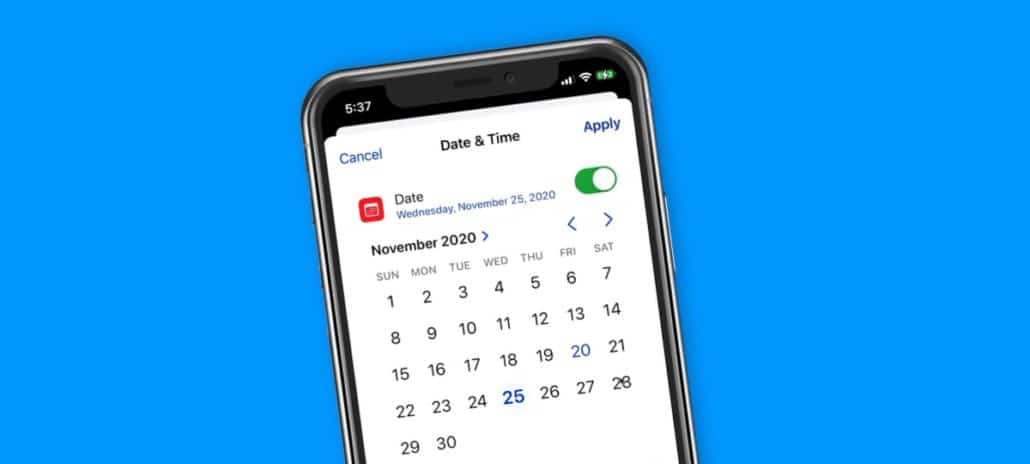 New Date and Time Picker on the iPhone