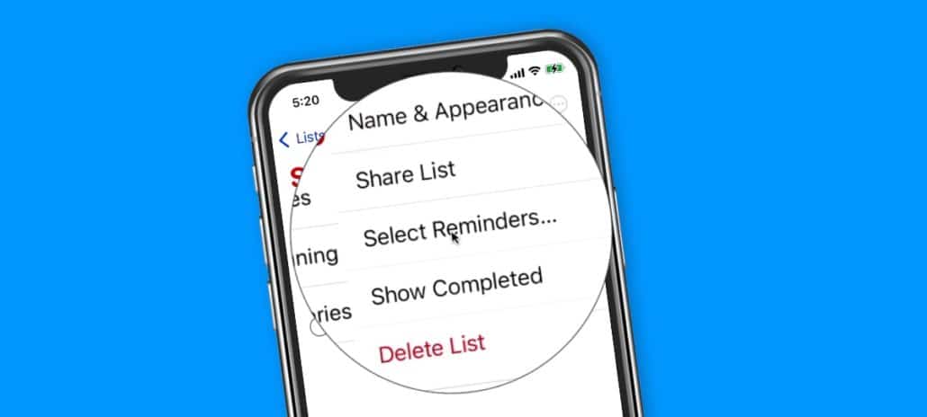 Edit Multiple Reminders on the iPhone