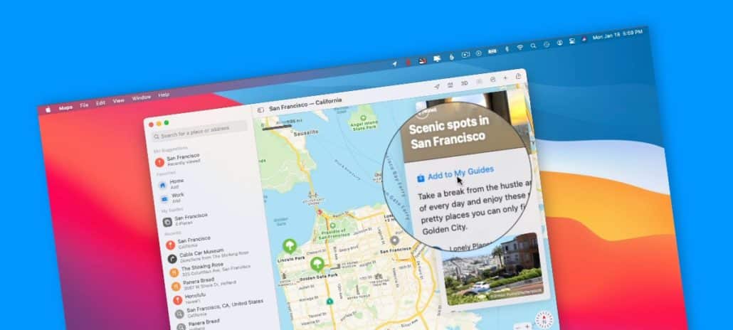 Map Guides in macOS Big Sur