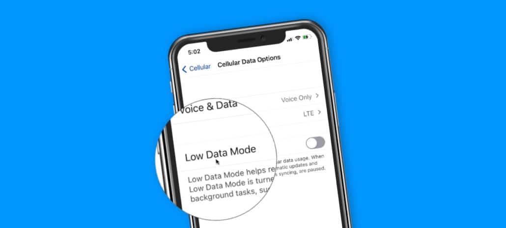 Low Data Mode on the iPhone