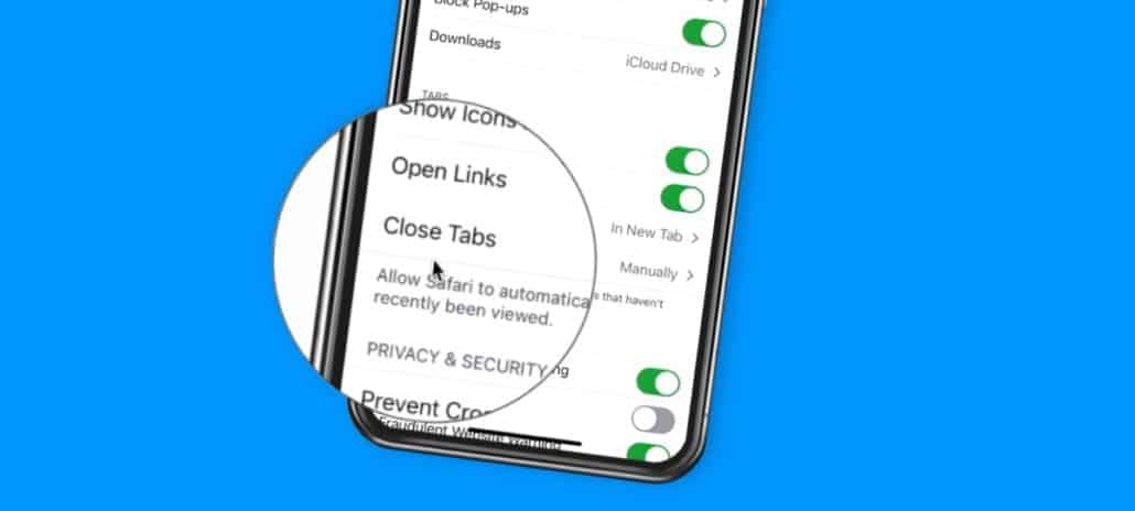 Close Open Safari Tabs Automatically on the iPhone