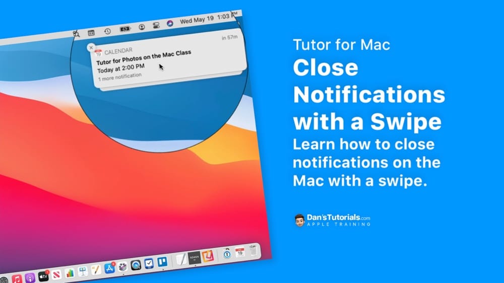 Close Notifications on the Mac with a Swipe