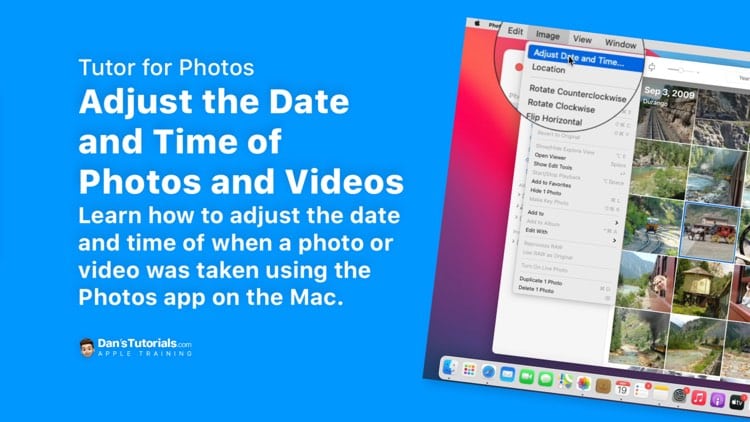 Adjust the Date and Time of Photos and Videos in Photos on the Mac