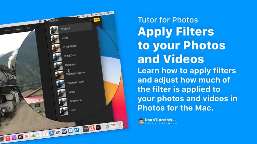 Apply Filters to your Photos and Videos in Photos on the Mac