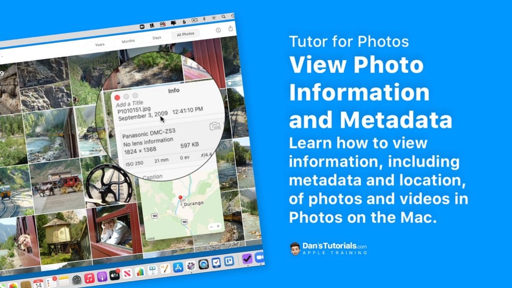 View Photo Information and Metadata in Photos on the Mac