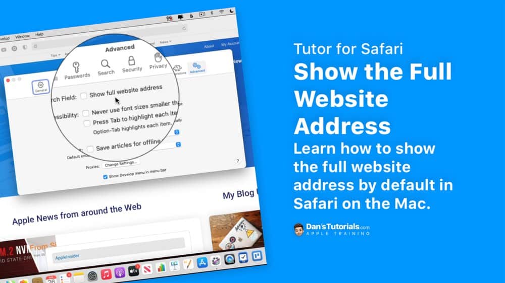 Show the Full Website Address in Safari on the Mac