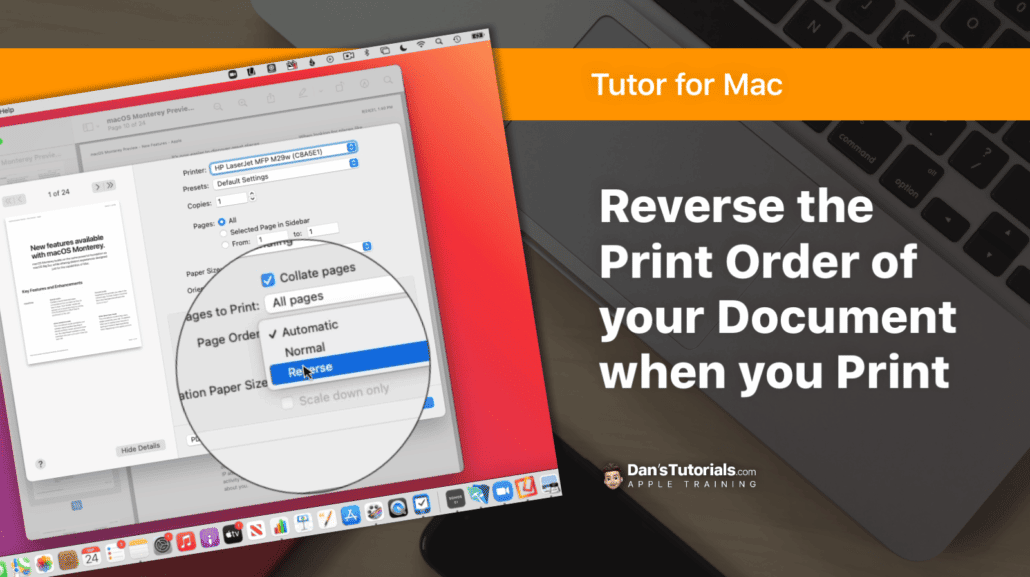 Reverse the Print Order of your Document