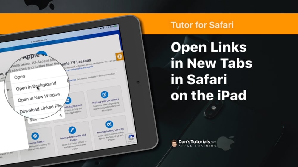 Open Links in New Tabs in Safari on the iPad