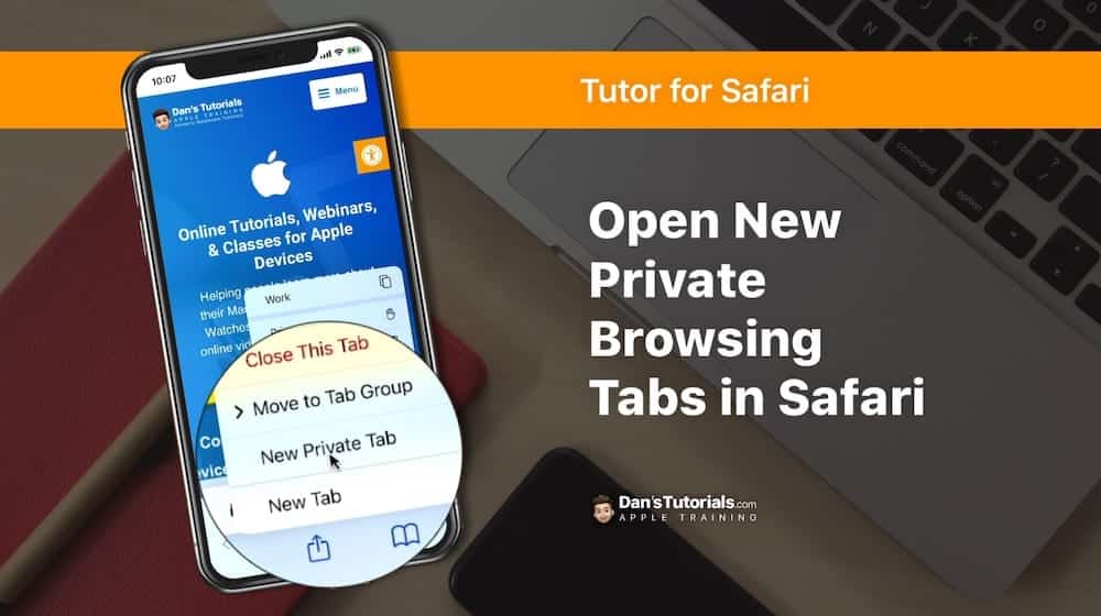 Learn how to create or open new Private Browsing Tabs in Safari on the iPhone