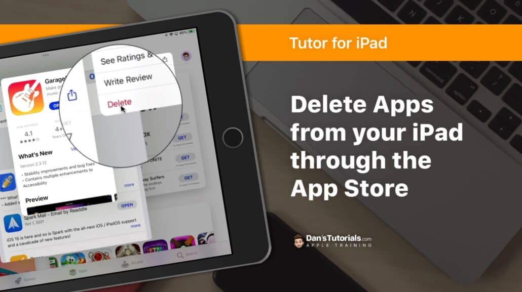 Delete Apps from your iPad through the App Store