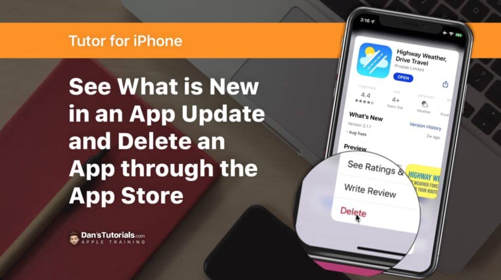 Find App Updates and Delete Apps through the App Store