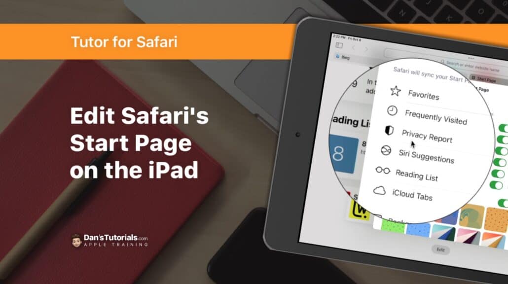 Edit Safari's Start Page on the iPad