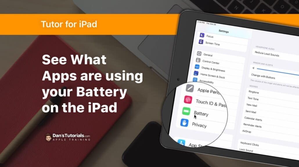 See What Apps are using your Battery on the iPad