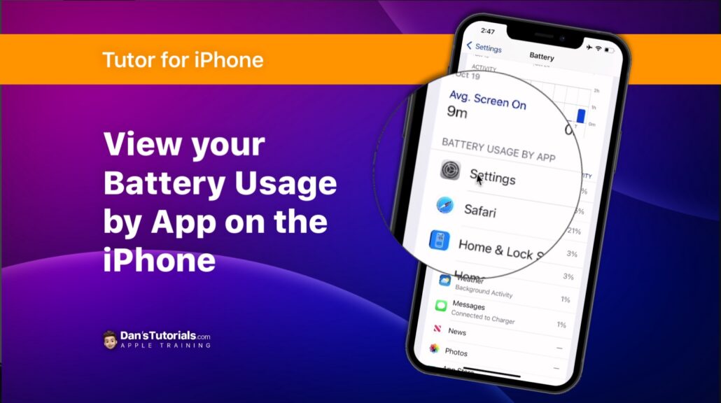 View your Battery Usage by App on the iPhone