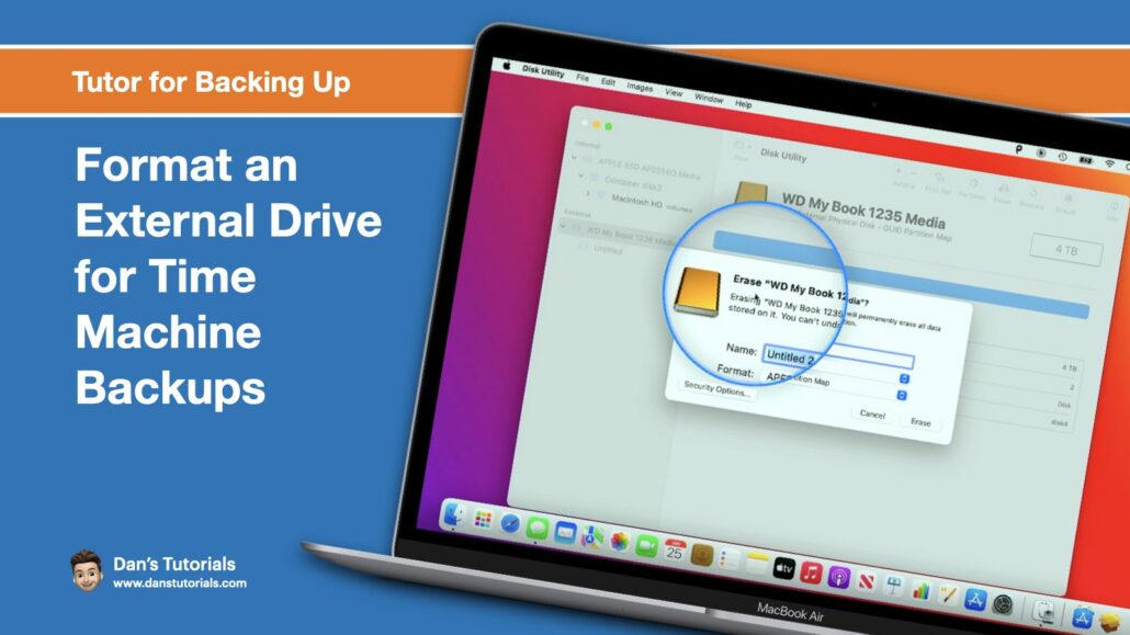 Format an External Drive for Time Machine Backups