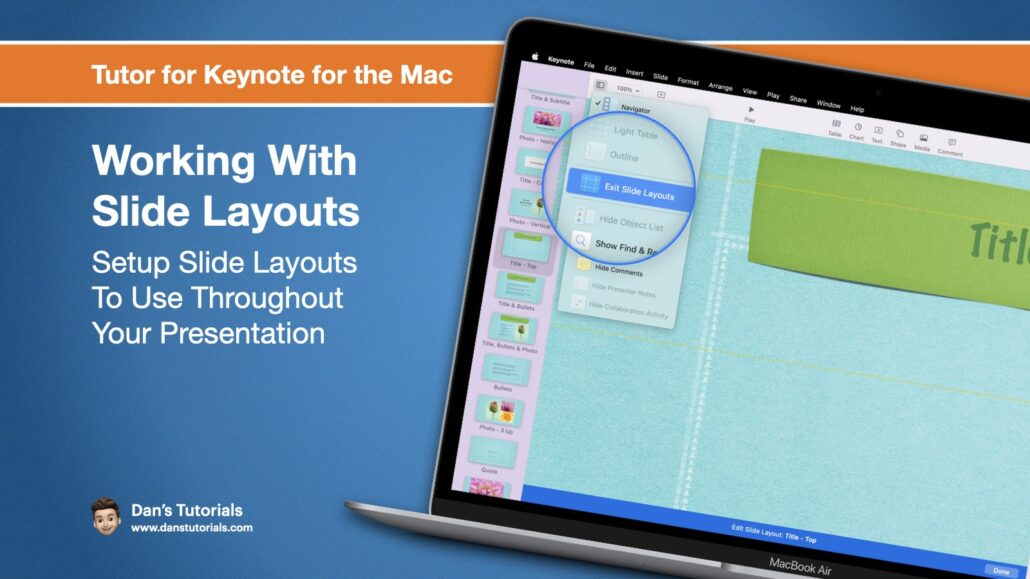 Working with Slide Layouts in Keynote on the Mac