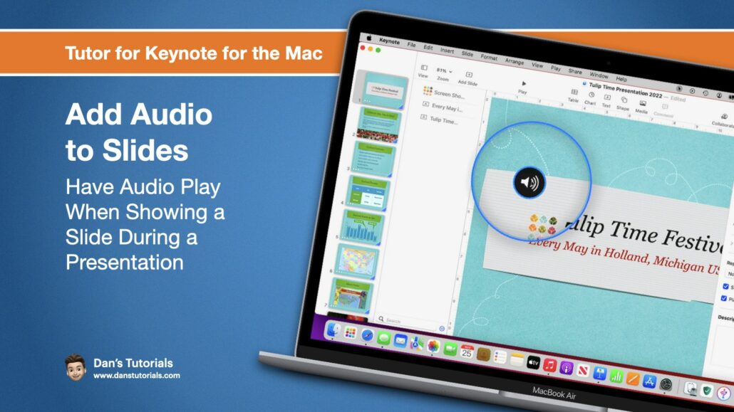 Add Audio to Slides in Keynote on the Mac