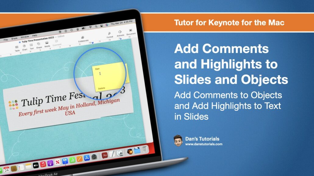 Add Comments and Highlight Text to Slides and Objects