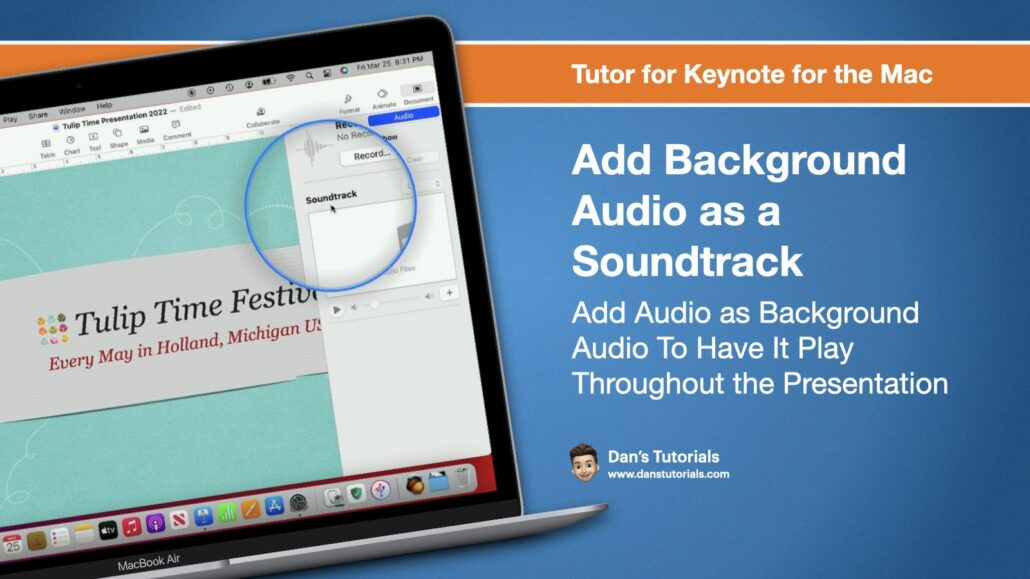 Add Background Audio a Keynote Presentation on the Mac