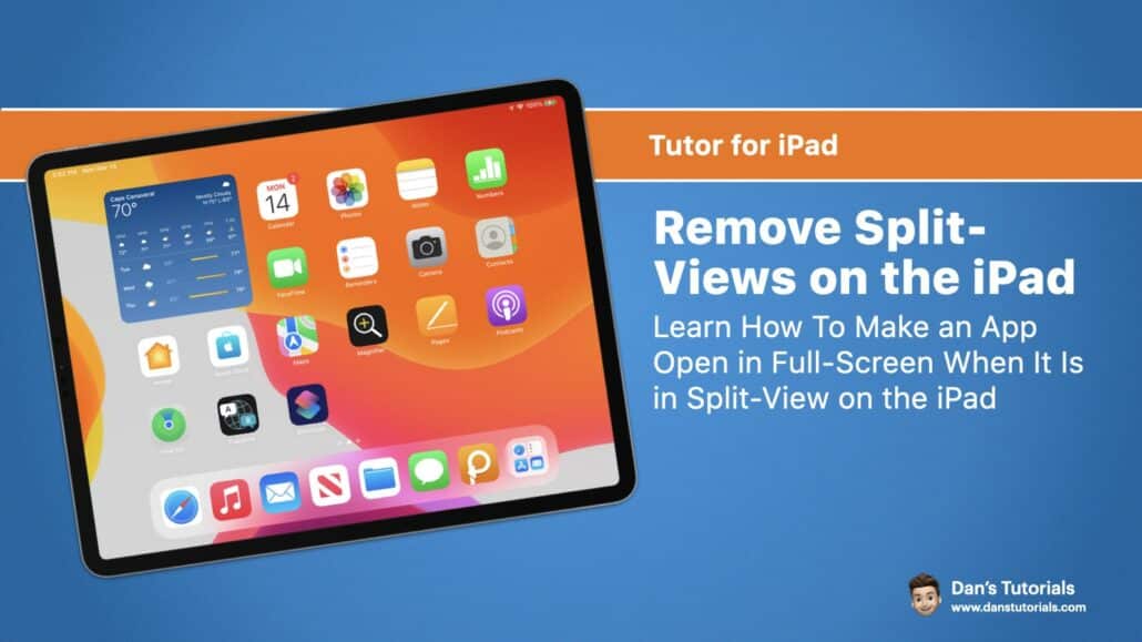 Remove Split-Views on the iPad