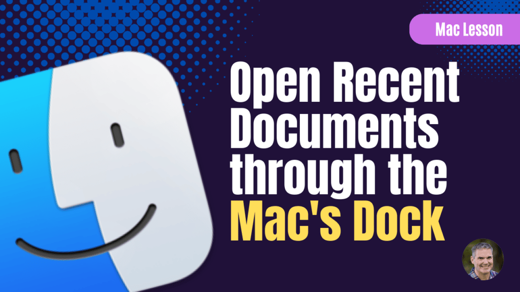 Learn how to open recent documents for a specific application through the Dock on the Mac.