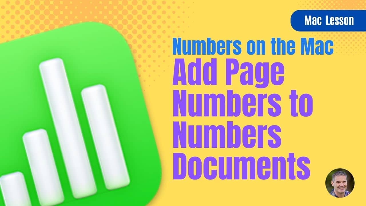 Add Page Numbers In Numbers On The Mac Dans Tutorials